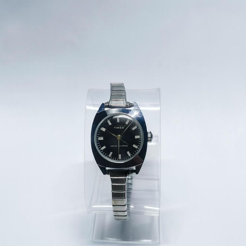 Timex Women's Silver and Black Watch